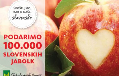 V Tušu podarjamo 100.000 slovenskih jabolk